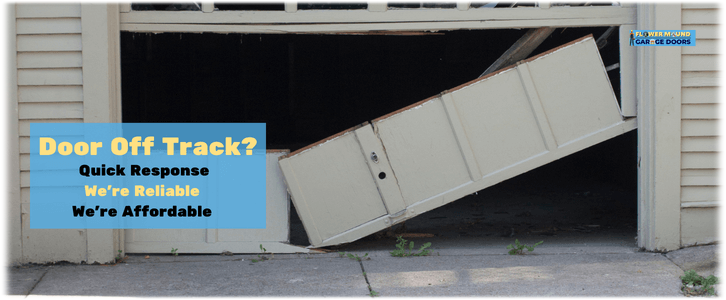 Garage Door Off-Track in Flower Mound, TX
